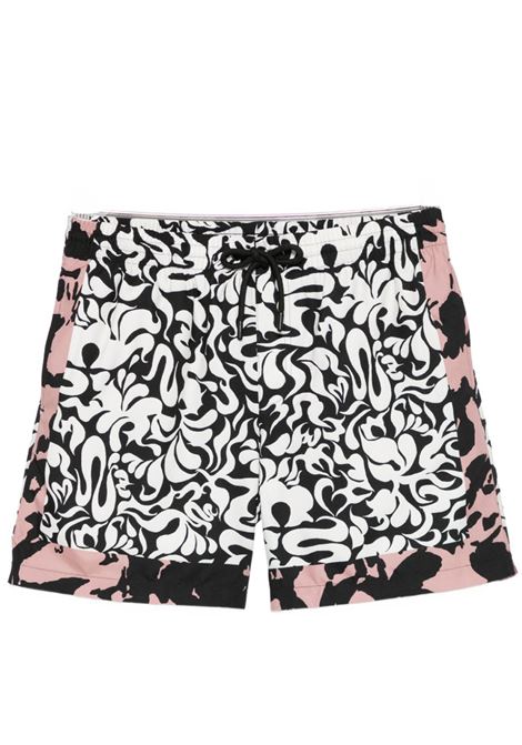 printed swin shorts man black DRIES VAN NOTEN | 261-022500-3168900